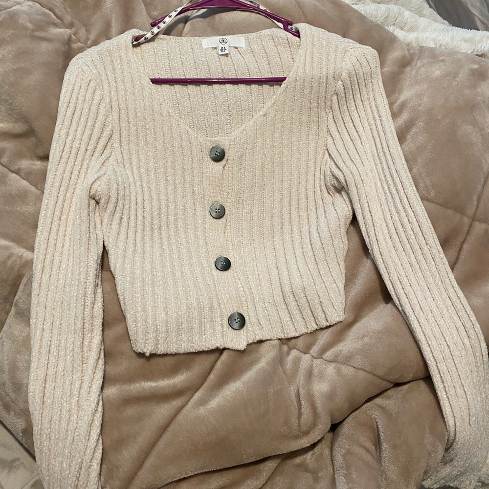 Teddy Beige Warm Crop Top